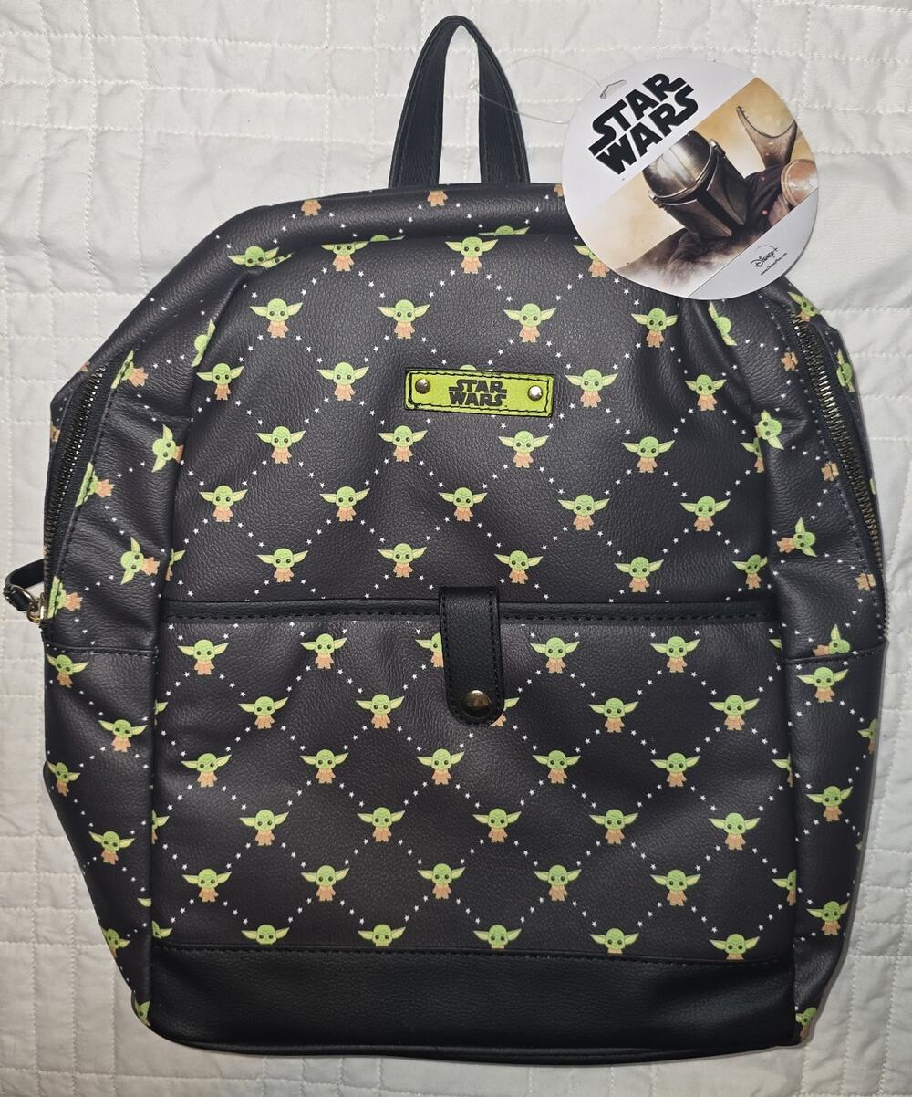 NWT Disney Star wars brand baby Yoda grogu the child mini Backpack bookbag purse